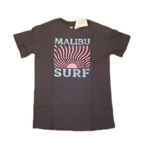 NEW! Ascot & Hart Gray Oversized xsmall Long Graphic Tee - "Malibu Surf​
